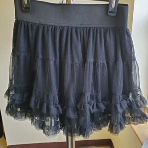 Mesh black Skirt